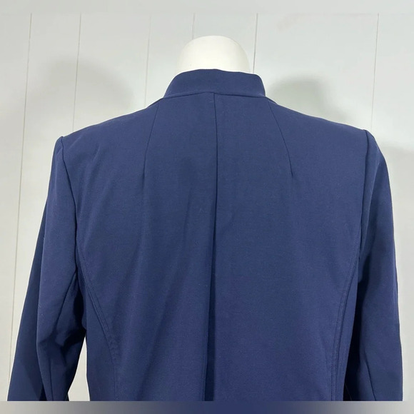 Eloquii Blazer Womens Sz 18 Navy Blue Single Breasted One Button Closure Jacket - Picture 5 of 13